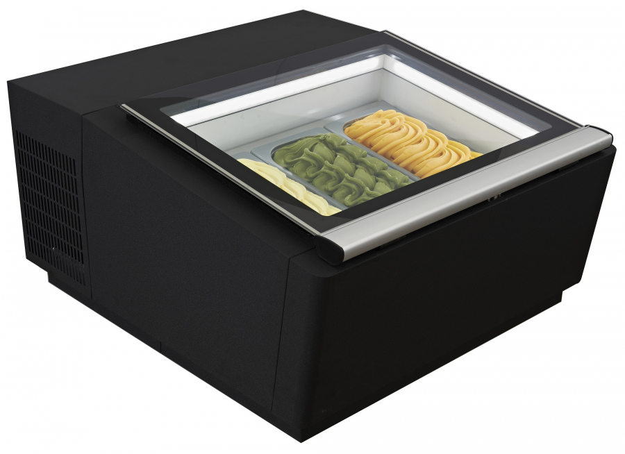 Tischmodell Speiseisvitrine Schwarzöffnet Tischmodell Speiseisvitrine Schwarzöffnet