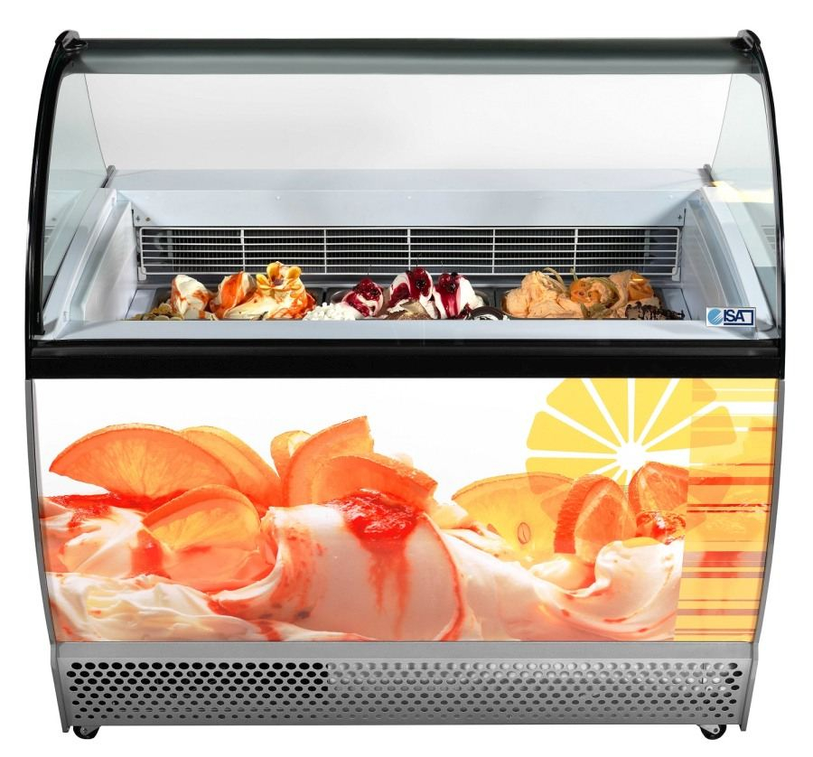 IJsmachine Isabella 10 Gebogen 10+10x5 Liter 1317x906x1372 mm