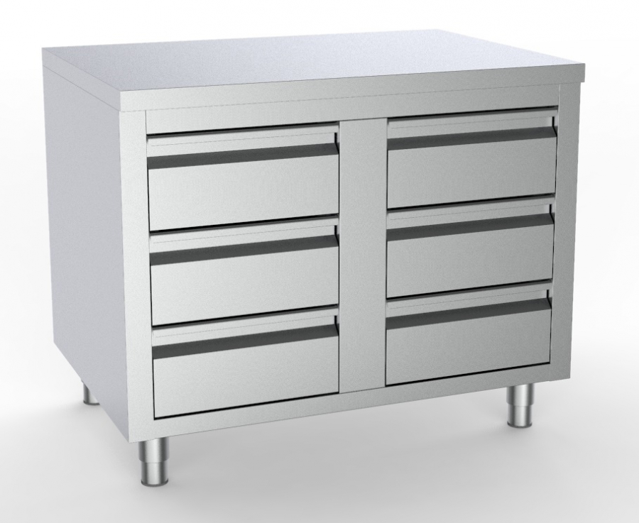 700 Werktafel Met 6 Laden 1000