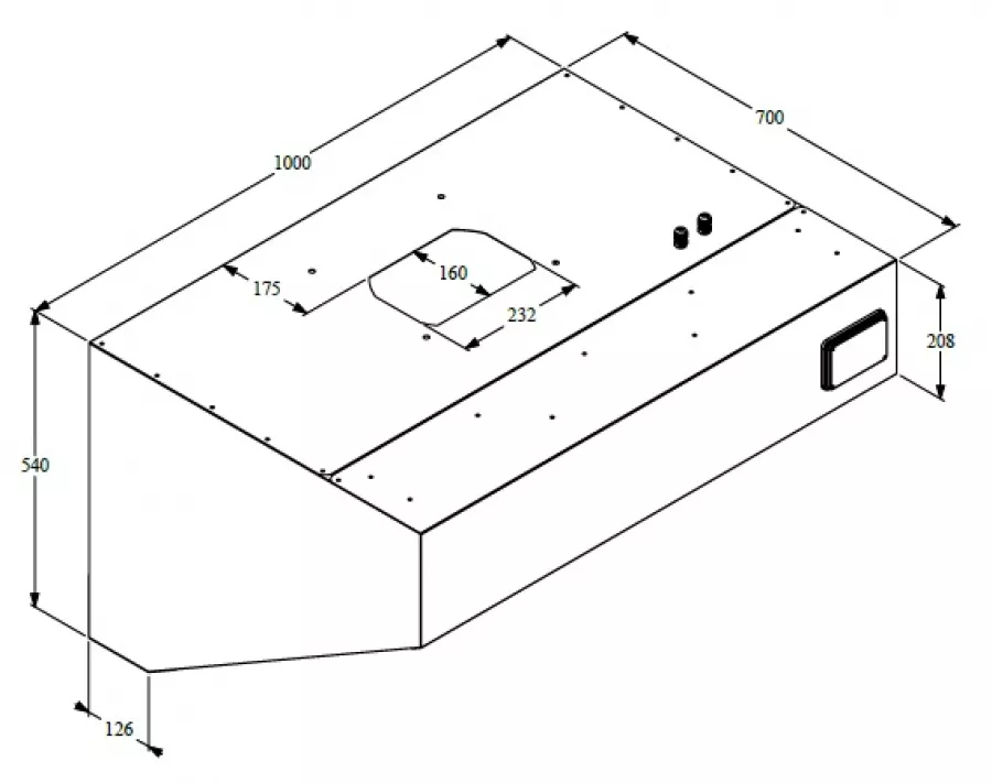 700 Wandhauben Komplett 1000