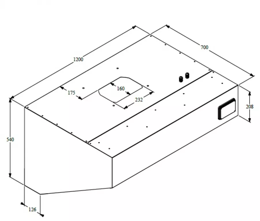 700 Wandhauben Komplett 1200