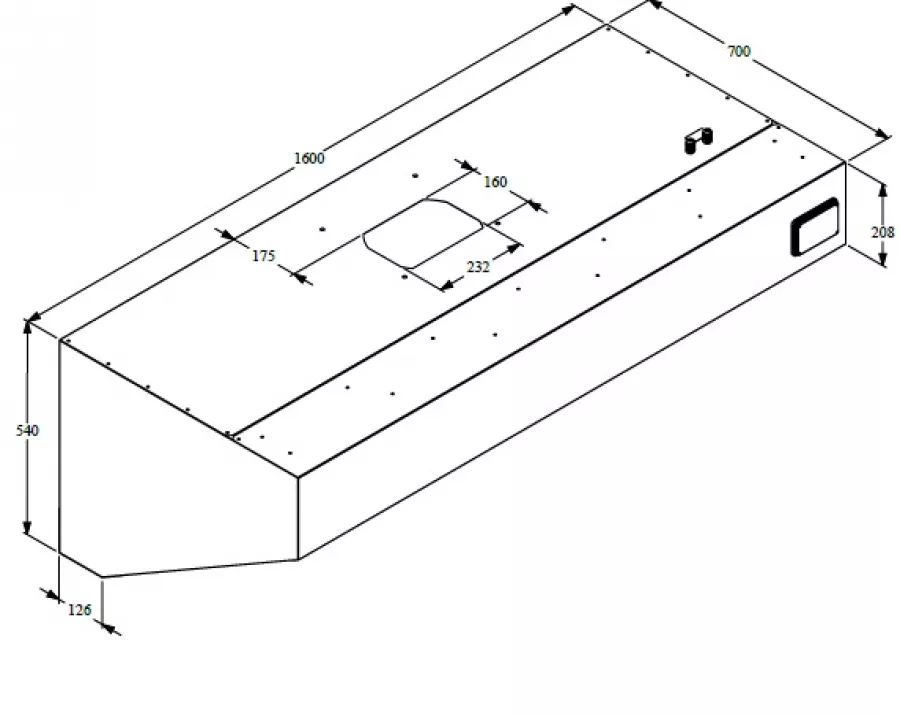 700 Wandhauben Komplett 1600