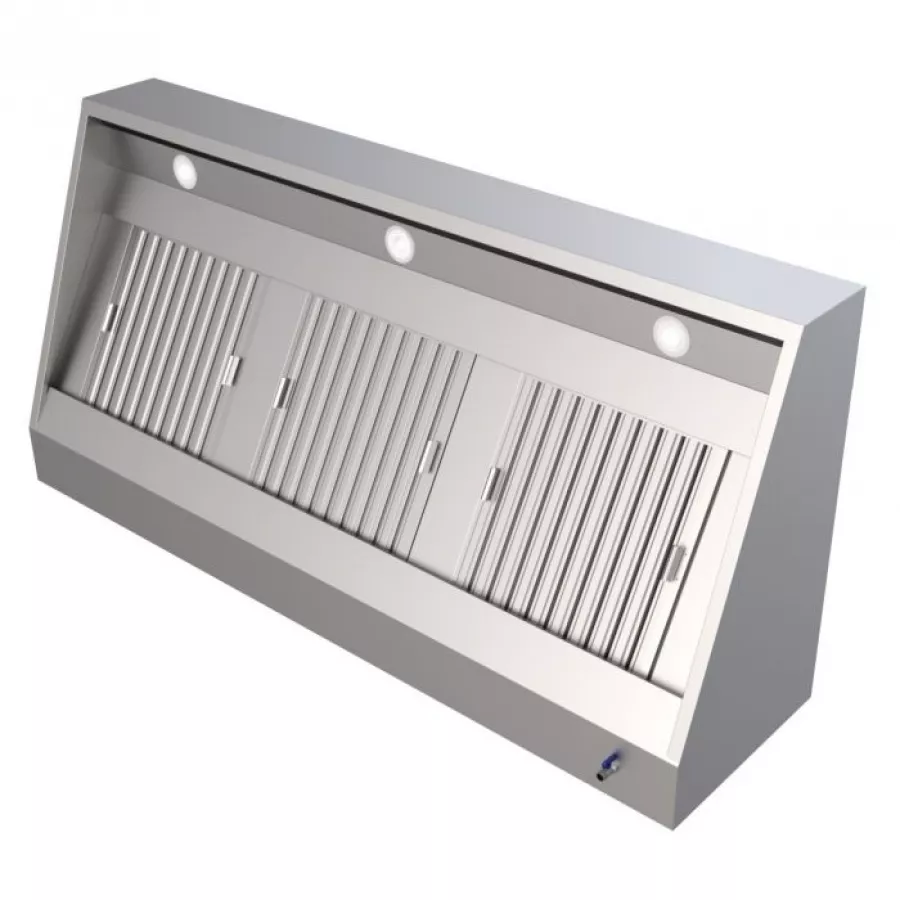 Wandhaube 2000 mm – Dunstabzugshaube mit 3 Filtern & Beleuchtung