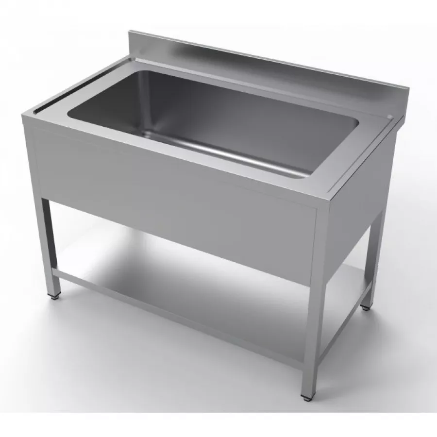 Spültisch 1200 Edelstahl 430 – 960x510x300 mm Spülbecken Spültisch 1200 Edelstahl 430 – 960x510x300 mm Spülbecken