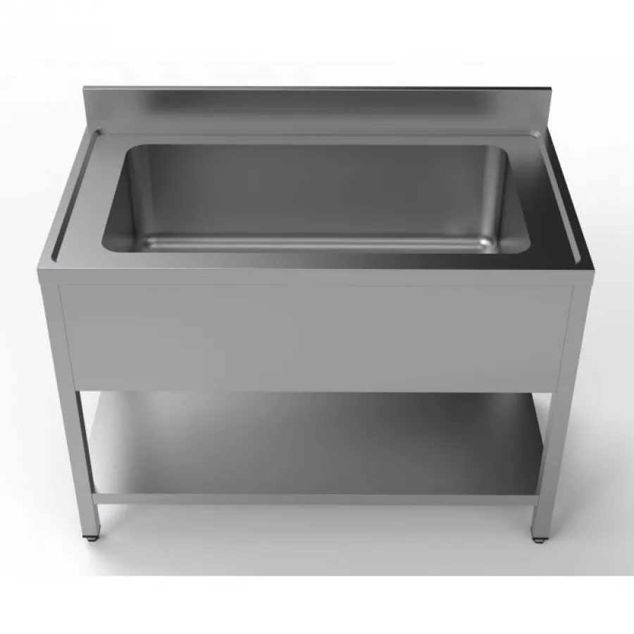 Spültisch 1200 Edelstahl 430 – 960x510x300 mm Spülbecken Spültisch 1200 Edelstahl 430 – 960x510x300 mm Spülbecken