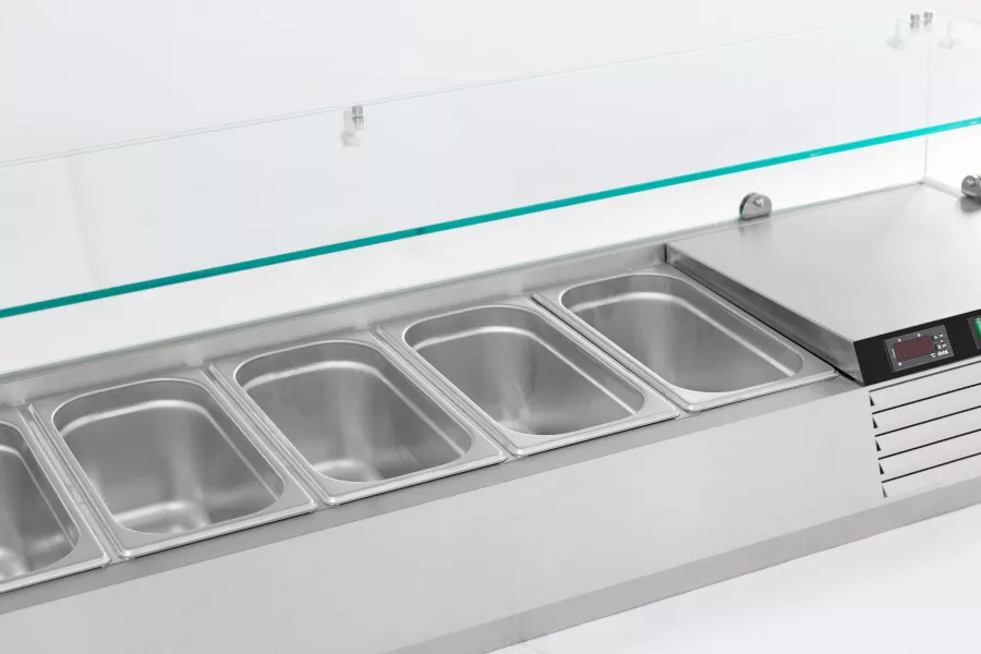 Aufsatzvitrine 1/4 Gn X 7