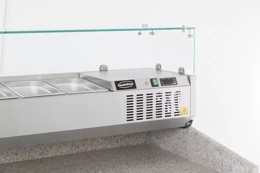 Aufsatzvitrine 1/4 Gn X 8