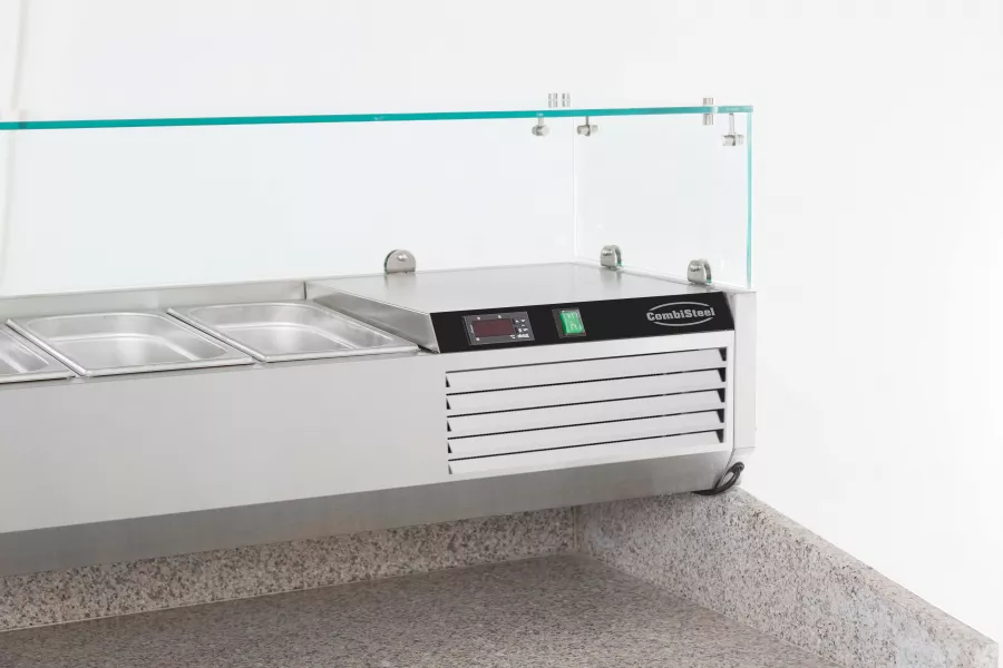 Aufsatzvitrine 1/4 Gn X 6