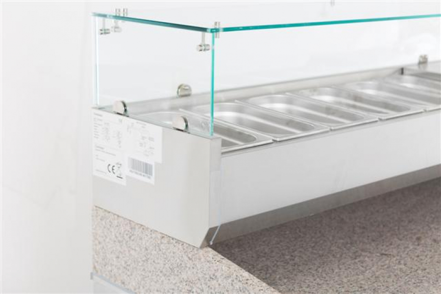 Aufsatzvitrine 1/3 Gn X 6