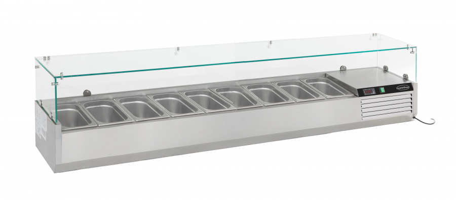 Aufsatzvitrine 1/3 Gn X 9