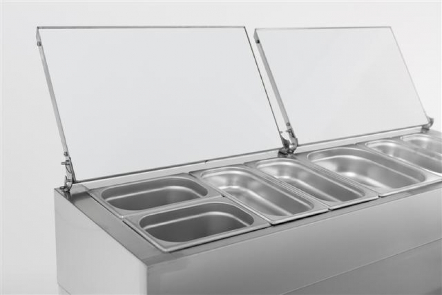 Saladette 2 Türen 6X1/3Gn Behälter Saladette 2 Türen 6X1/3Gn Behälter