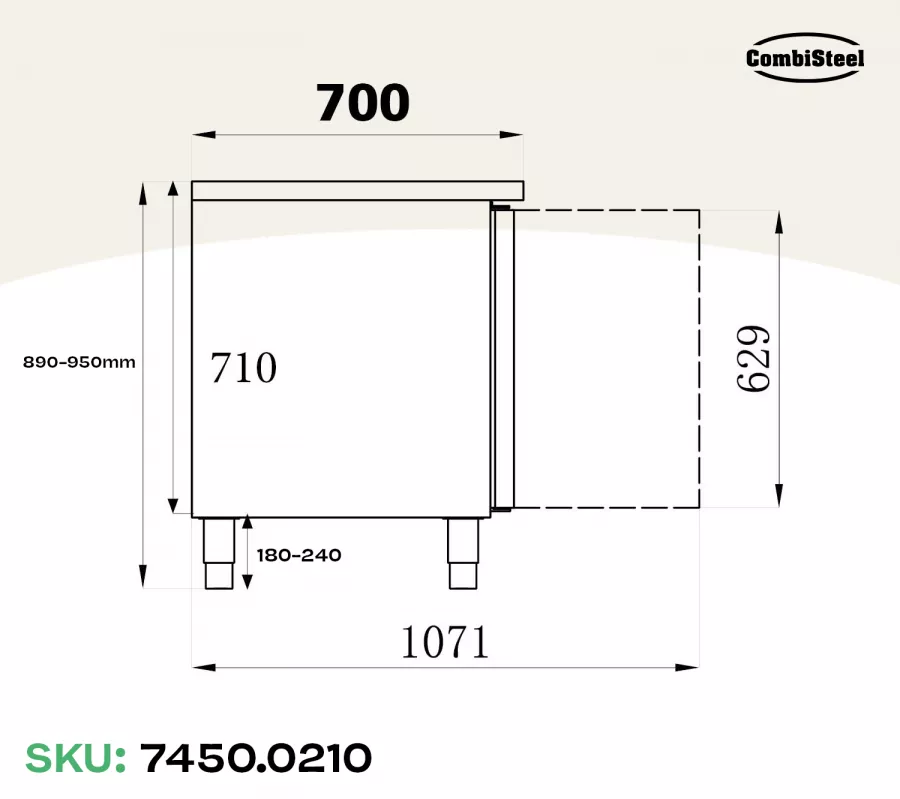 700 Kühltisch Spülbecke 2 Türen