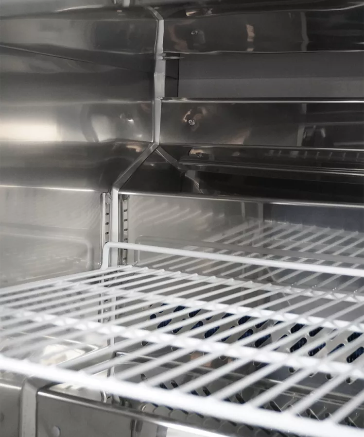 Kühl-/Tiefkühlschrank 1 Tür – 185 L, umschaltbar, Edelstahl Kühl-/Tiefkühlschrank 1 Tür – 185 L, umschaltbar, Edelstahl