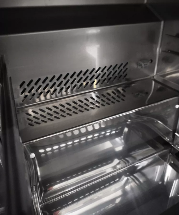 Kühl-/Tiefkühlschrank 2 Schubladen – 185 L, umschaltbar, Edelstahl Kühl-/Tiefkühlschrank 2 Schubladen – 185 L, umschaltbar, Edelstahl