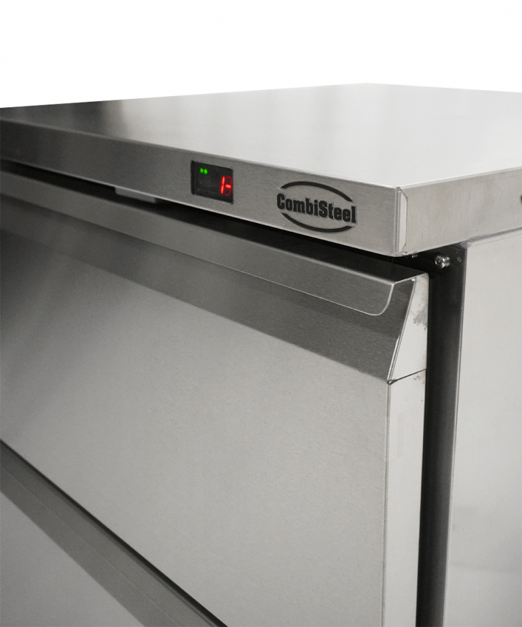 Kühl-/Tiefkühlschrank 2 Schubladen – 185 L, umschaltbar, Edelstahl Kühl-/Tiefkühlschrank 2 Schubladen – 185 L, umschaltbar, Edelstahl