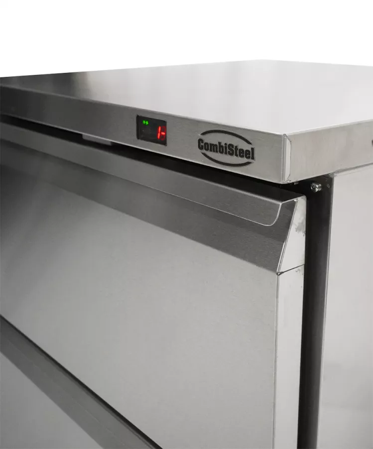 Kühl-/Tiefkühlschrank 2 Schubladen – 185 L, umschaltbar, Edelstahl Kühl-/Tiefkühlschrank 2 Schubladen – 185 L, umschaltbar, Edelstahl