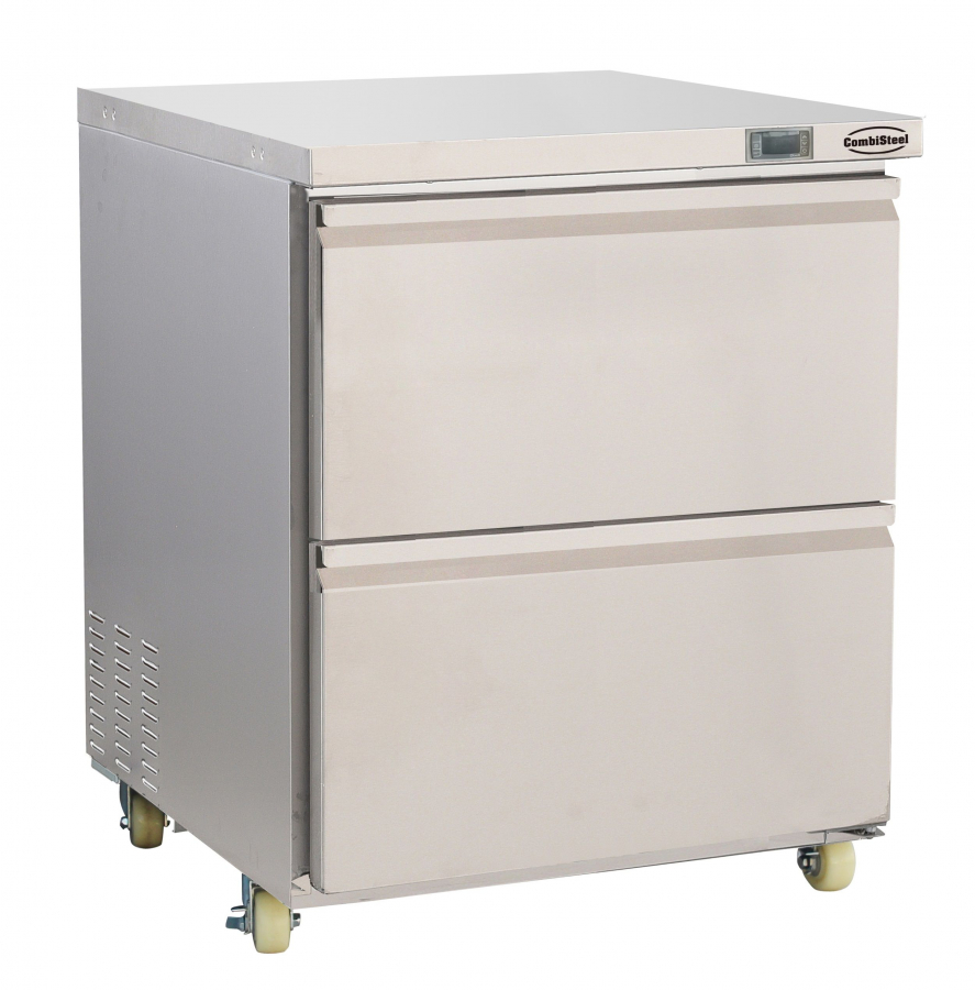 Kühl-/Tiefkühlschrank 2 Schubladen – 185 L, umschaltbar, Edelstahl Kühl-/Tiefkühlschrank 2 Schubladen – 185 L, umschaltbar, Edelstahl