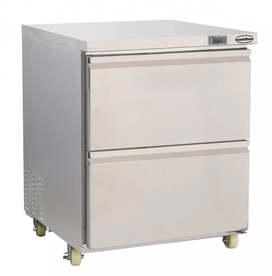 Kühl-/Tiefkühlschrank 2 Schubladen – 185 L, umschaltbar, Edelstahl Kühl-/Tiefkühlschrank 2 Schubladen – 185 L, umschaltbar, Edelstahl