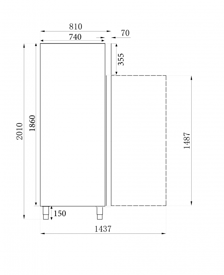 Tiefkuhlschrank Rfs+Alu 600 Ltr Statisch