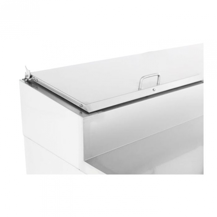 Saladette 4 Türen mit Granitplatte & 12x 1/3 GN – Profi Kühltisch