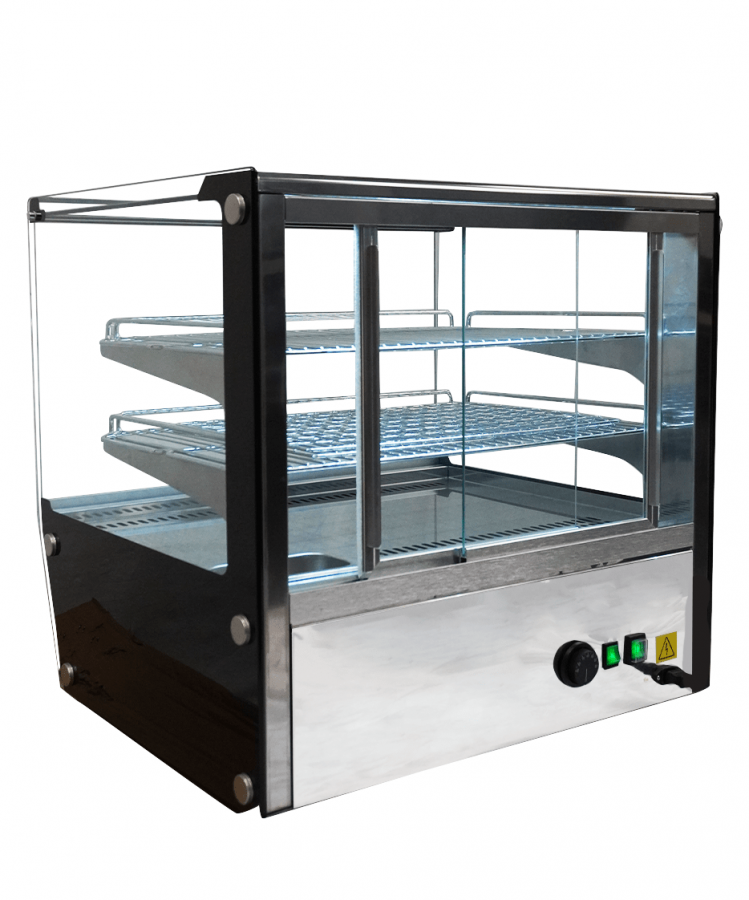 Professionelle Wärmevitrine 174L mit LED-Beleuchtung – Combisteel Tischgerät für Gastronomie