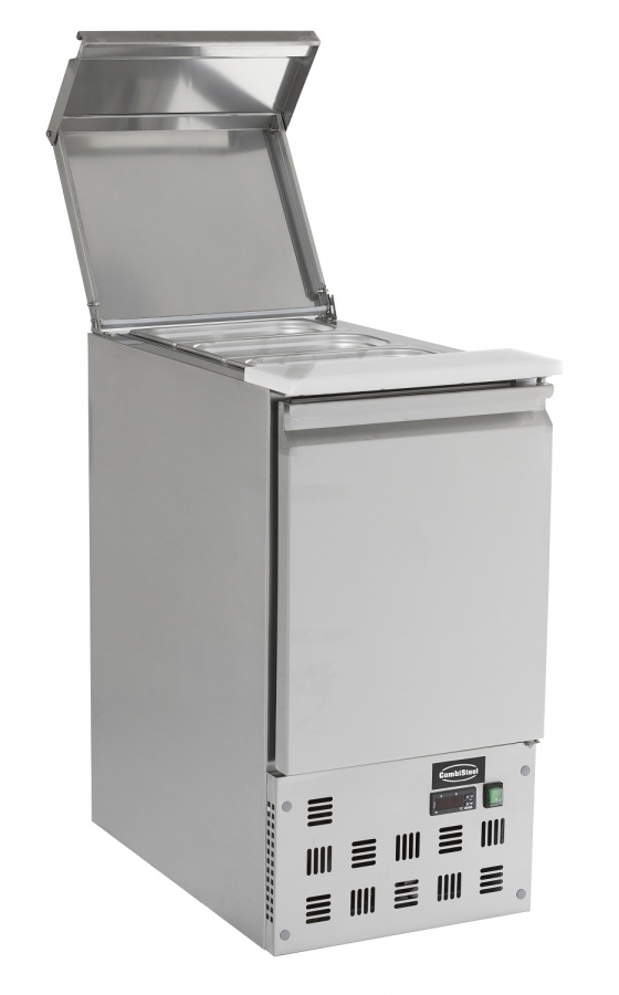 Compacte saladeette 109L van roestvrij staal met GN 1/1