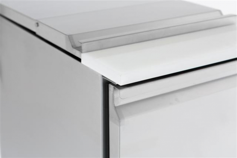 Compacte saladeette 109L van roestvrij staal met GN 1/1