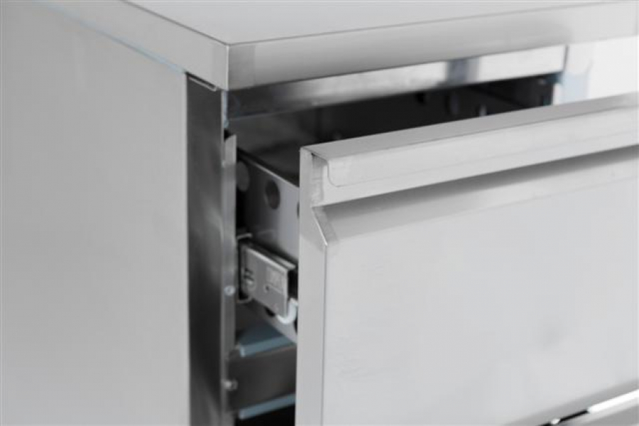 Combisteel Kühltisch 2 Laden 109L Edelstahl Compact Line