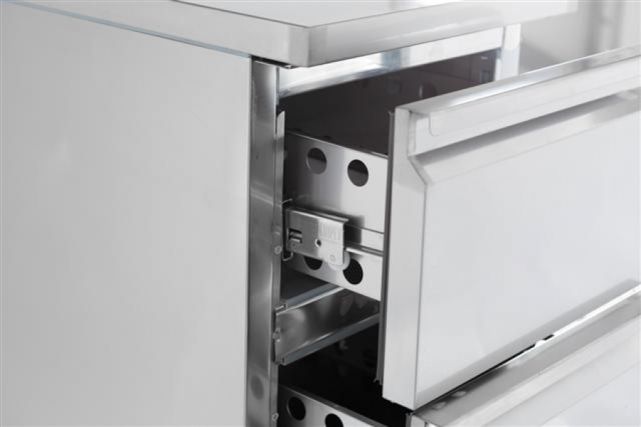 Combisteel Kühltisch 2 Laden 109L Edelstahl Compact Line
