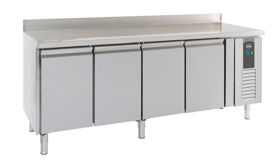 Koeltafel opstaande rand 4 deuren