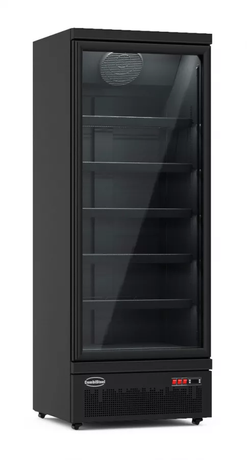 Tiefkühlschrank 1 Glastür Schwarz Jde-600F Bl