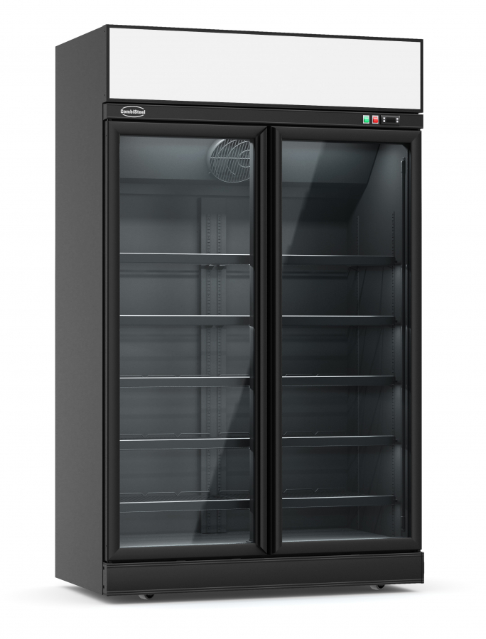 Tiefkühlschrank 2 Glastüren Schwarz Ins-1000F Bl Tiefkühlschrank 2 Glastüren Schwarz Ins-1000F Bl