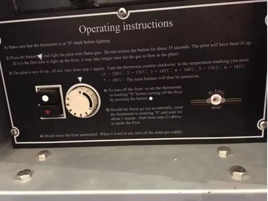 Friteuse Propan 1X21L