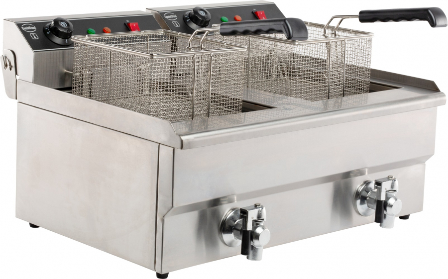 Elektro tafel frietketel 2X8 L