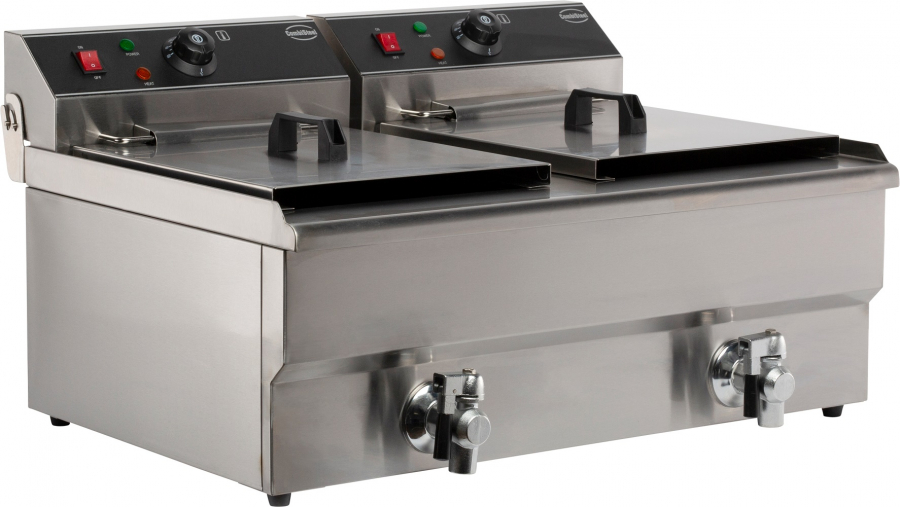 Elektro Tischfriteuse 2X10 L