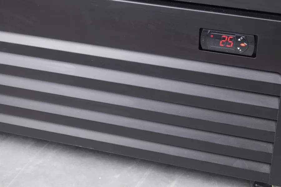 Kühlschrank Mit Schiebeglastüren Bez-780 Sl Schwarz