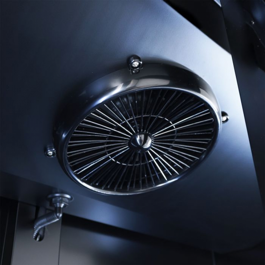 KÜHLSCHRANK 2 GLASTÜREN SCHWARZ NAP-850