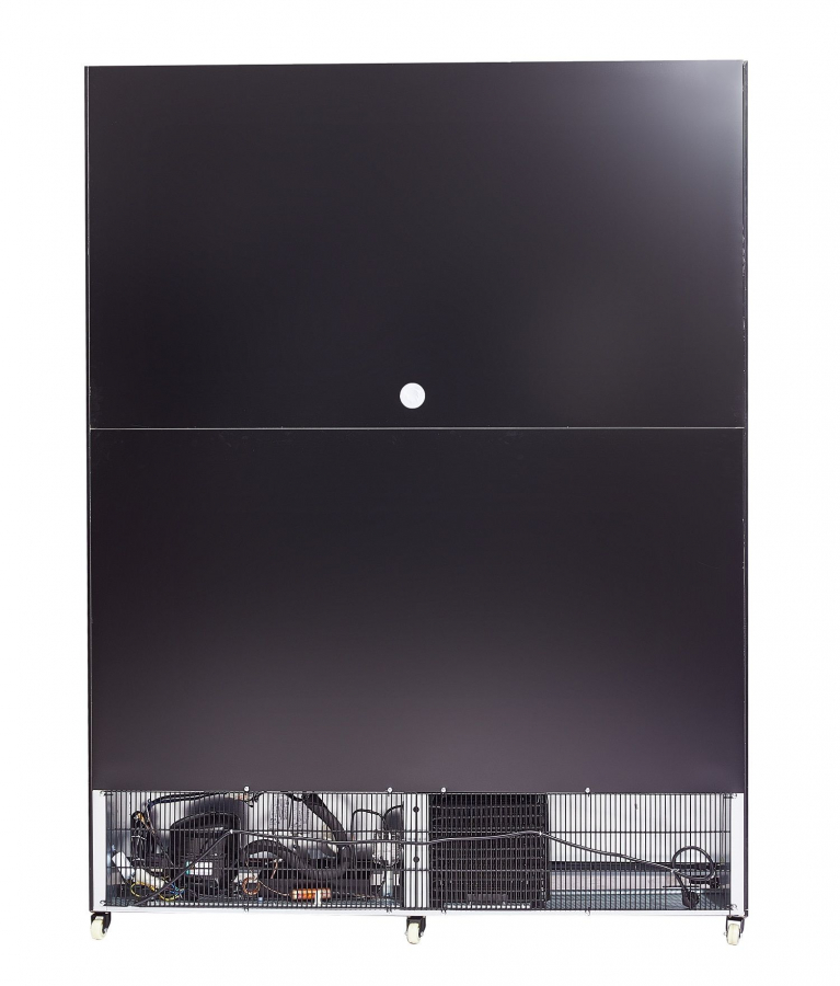 Kühlschrank mit 3 Glastüren 1200 l – Schwarz, Umluft & LED Kühlschrank mit 3 Glastüren 1200 l – Schwarz, Umluft & LED