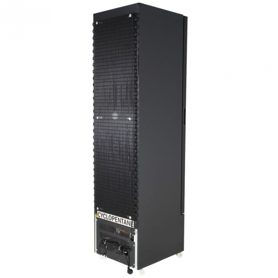 TIEFKÜHLSCHRANK 1 GLASTÜR SCHWARZ NAP-250F