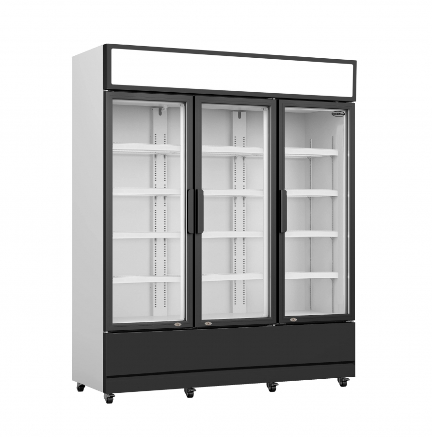 Kühlschrank mit 3 Glastüren - Großer Kühlschrank für die Gastronomie