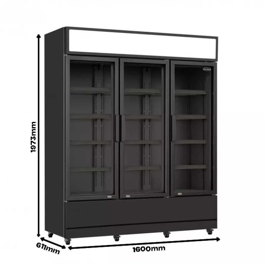 Kühlschrank 3 Glastüren - 1065 Liter Kühlschrank 3 Glastüren - 1065 Liter