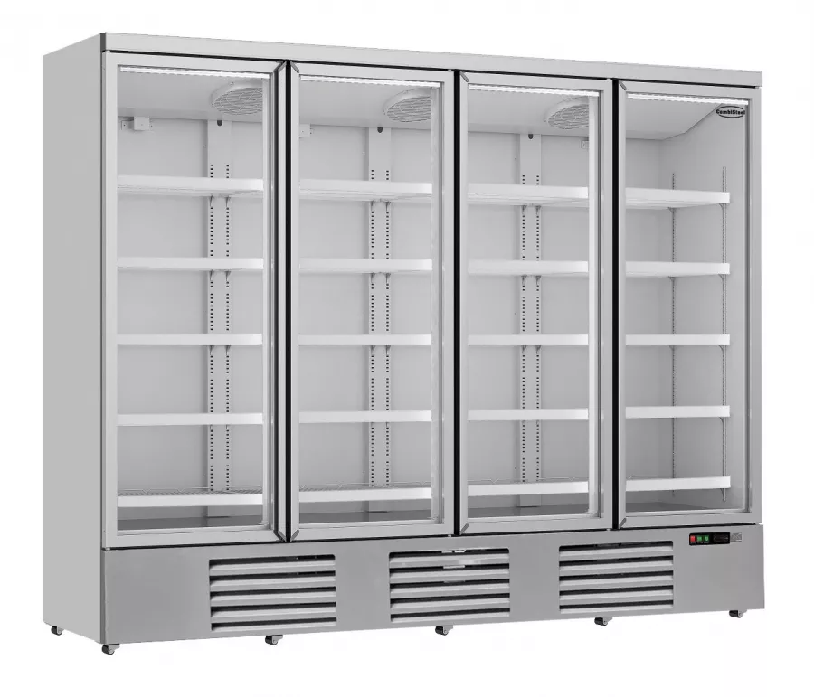 Kühlschrank mit 4 Glastüren JDE-2025R - Großer Glastür Kühlschrank für die Gastronomie Kühlschrank mit 4 Glastüren JDE-2025R - Großer Glastür Kühlschrank für die Gastronomie