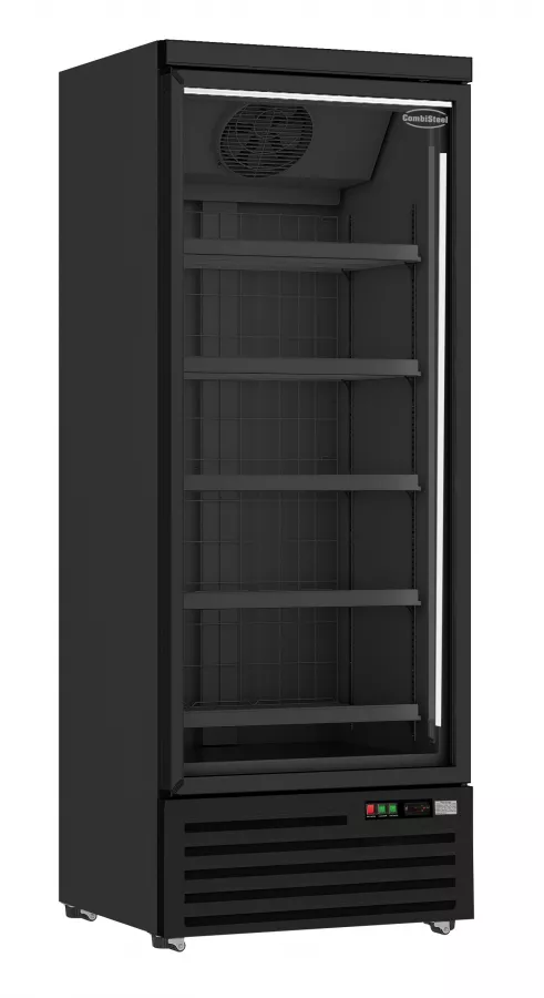Tiefkühlschrank 1 Glastür Schwarz Jde-600F Bl