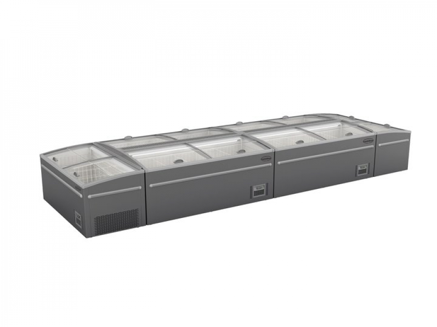 Supermarkt Tiefkühltruhe 2100 – 850 L, automatische Abtauung, LED