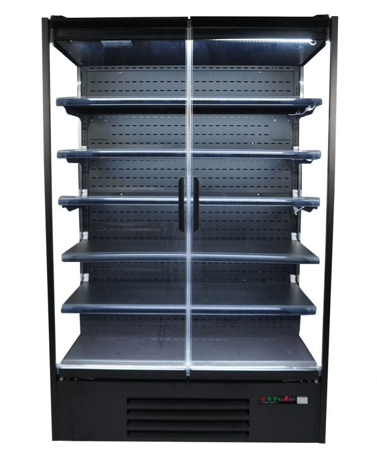 Wandkoelkast MARCO 1.3 Glaspui LED Zwart 1292 liter 1310x740x2010 mm