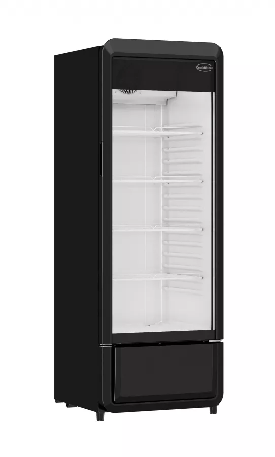 Glastürkühlschrank – 240 L, schwarz, LED, +1 bis +10 °C Glastürkühlschrank – 240 L, schwarz, LED, +1 bis +10 °C