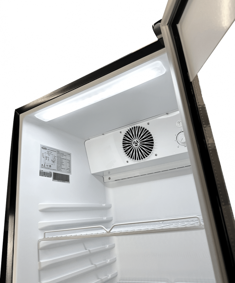 Glastürkühlschrank – 280 L schwarz, LED, +1 bis +10 °C