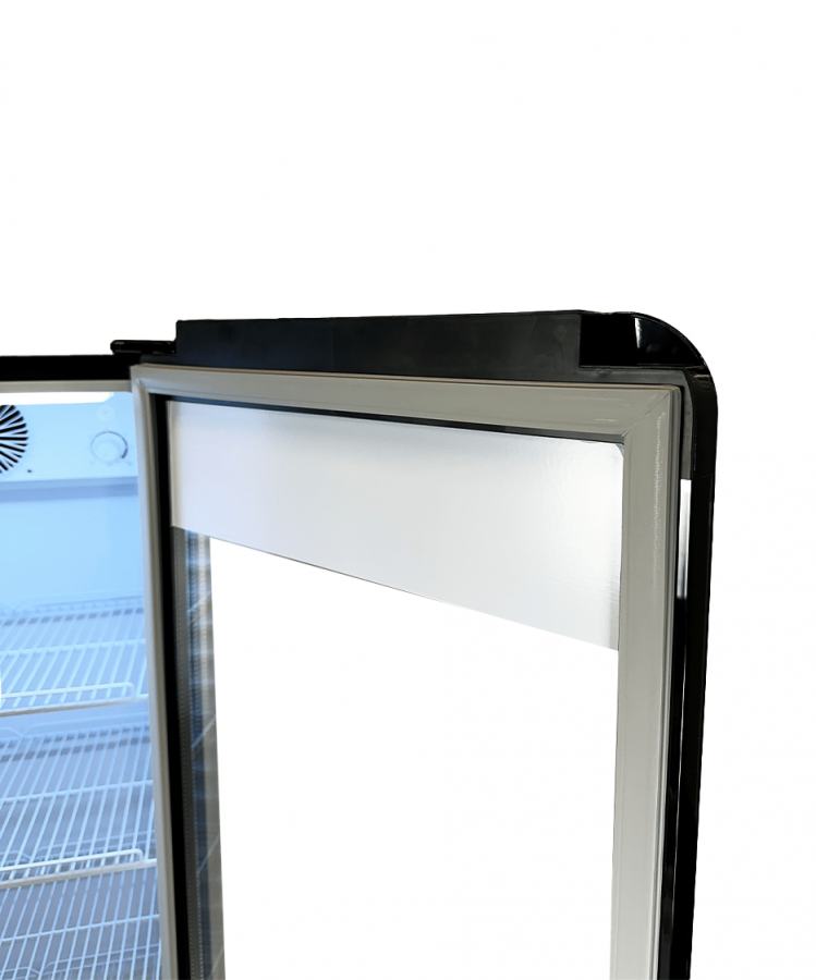Glastürkühlschrank – 280 L schwarz, LED, +1 bis +10 °C