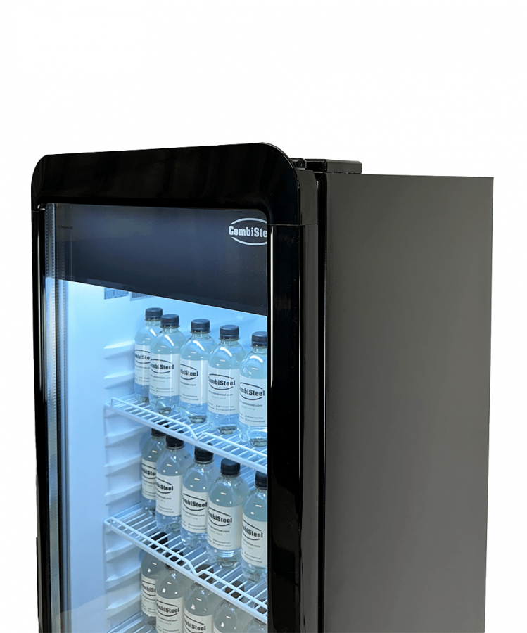 Glastürkühlschrank – 280 L schwarz, LED, +1 bis +10 °C