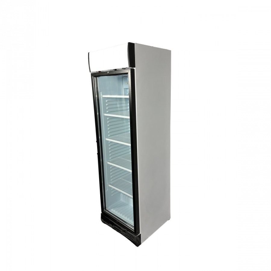 Kühlschrank 382 Liter Glastür links